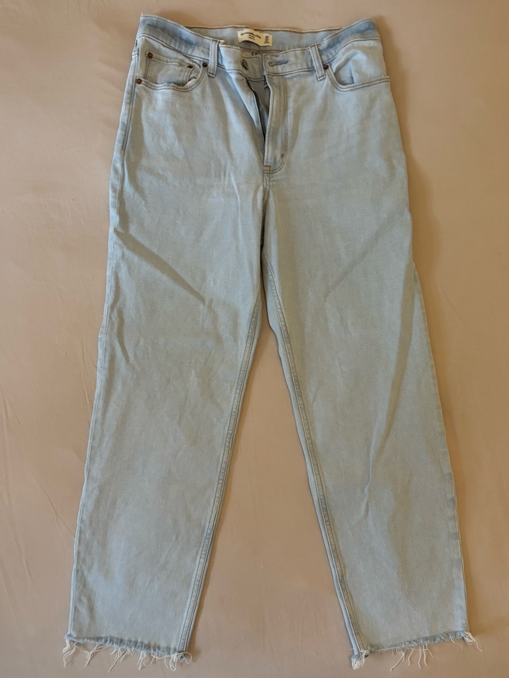 Abercrombie & Fitch Light Wash Straight-Leg Jeans